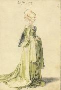 Albrecht Durer A Nuremberg Lady Dressed to go to a Dance oil painting artist